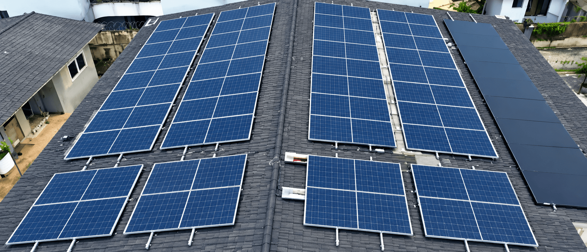 Solar roof installation