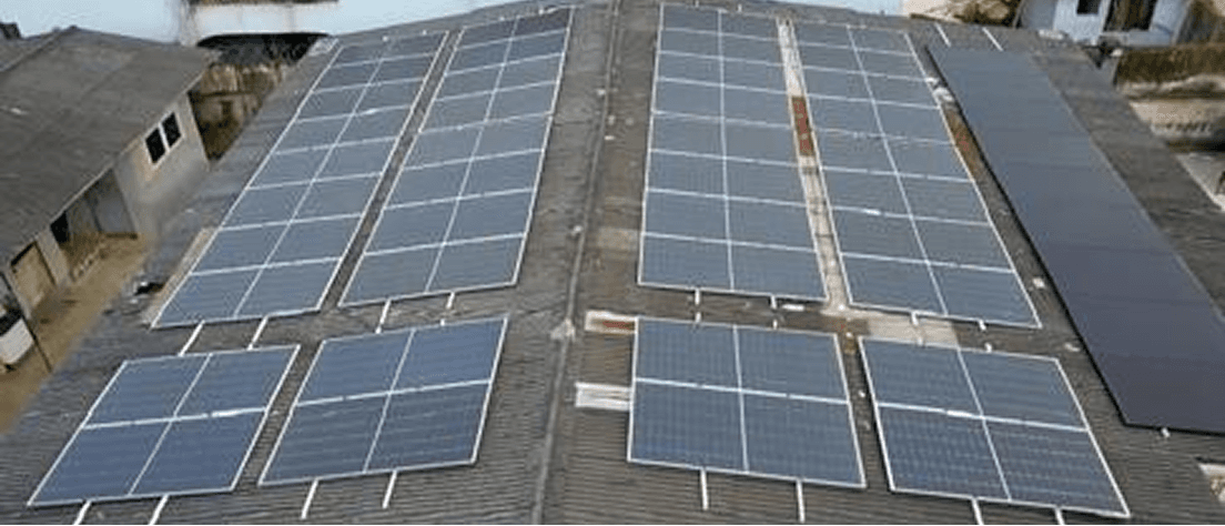 Solar roof installation